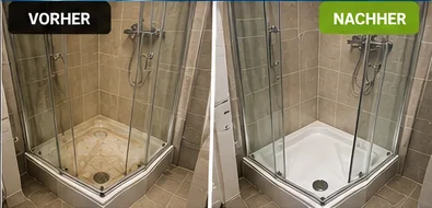 Dusche: vorher und nachher