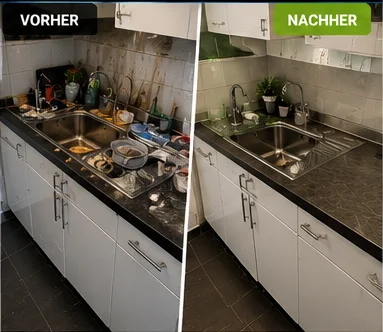 Küche: vorher und nachher
